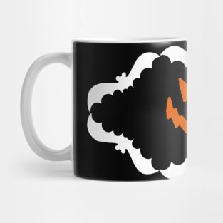 Happy halloween inside bat layer retro Mug